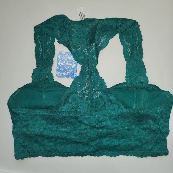 Free People Galloon Lace Racerback Bralette Green - Picture 9 of 10